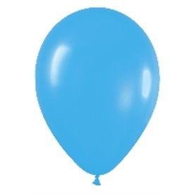 Globos Látex R12 Azul Sólido de 30cm aprox (50 ud)
