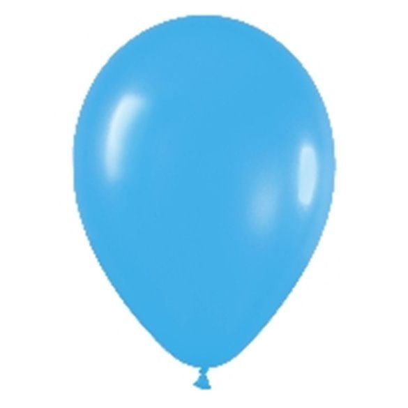 Globos Látex R12 Azul Sólido de 30cm aprox (50 ud)