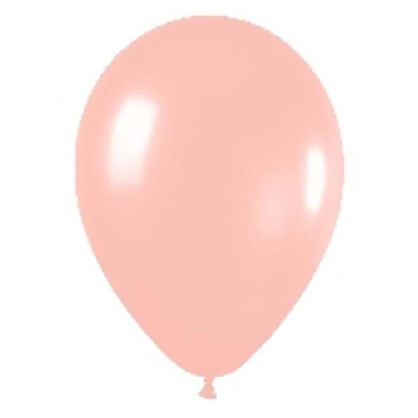 Globos Látex R12 Durazno Sólido de 30cm aprox (50 ud)