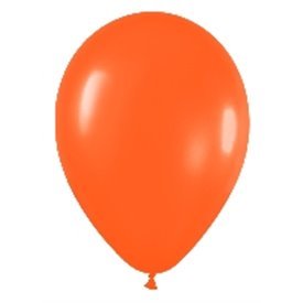 Globos Látex R12 Naranja Sólido de 30cm aprox (50 ud)