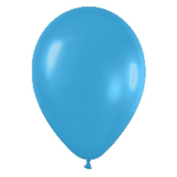 Globos Látex R12 Azul Neón de 30cm aprox (50 ud)