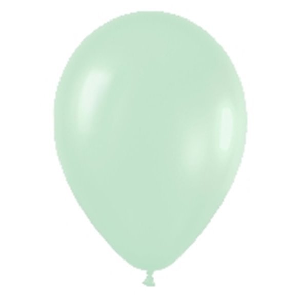 Globos Látex R12 Verde Satín de 30cm aprox (50 ud)