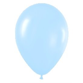 Globos Látex R12 Azul Satín de 30cm aprox (50 ud)