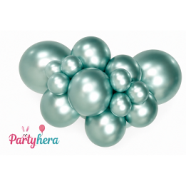 Articulo Globos Látex R12 Verde Menta Silk de 30cm aprox (50 ud) de...