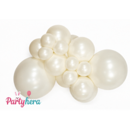 Articulo Globos Látex R12 Blanco Nacar Silk de 30cm aprox (50 ud) d...