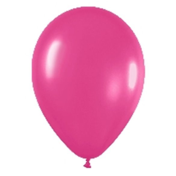 Globos Látex R5 Color Fucsia Metalizado de 13cm aprox (100 ud) Globos Látex R5 Color Fucsia Metalizado de 13cm aprox (100 ud)
