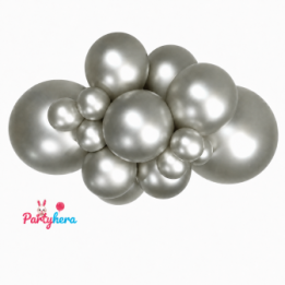 Articulo Globos látex Reflex Plata de 30cm (50 ud) de Sempertex