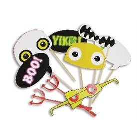 Accesorios Photocall Halloween Divertidos (9 piezas)