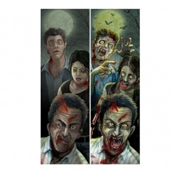 Decoración Zombies Holografica Para Pared