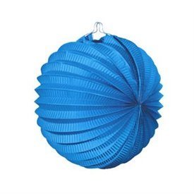 Farolillo de papel color Azul Celeste, de 22 cm.
