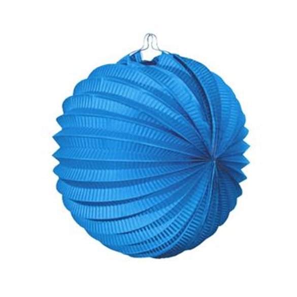 Farolillo de papel color Azul Celeste, de 22 cm.
