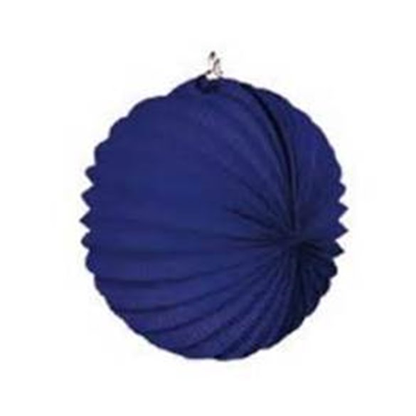 Farolillo de papel color Azul Oscuro, de 22 cm.