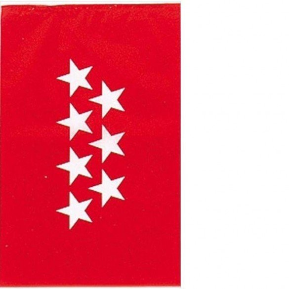 Banderín de plástico de la bandera de la Comunidad de Madrid