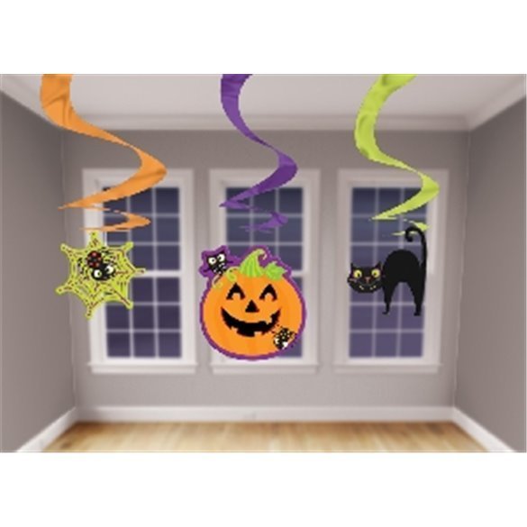 Decoracion colgante espirales Halloween (3)