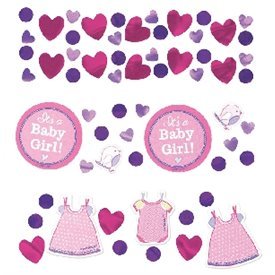 Confeti Baby shower Girl Rosa