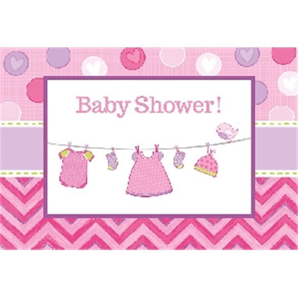 Invitaciones (8) Baby showerGirl