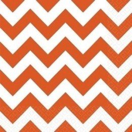 Articulo Servilletas (20) 33cm chevron Naranja de Amscan