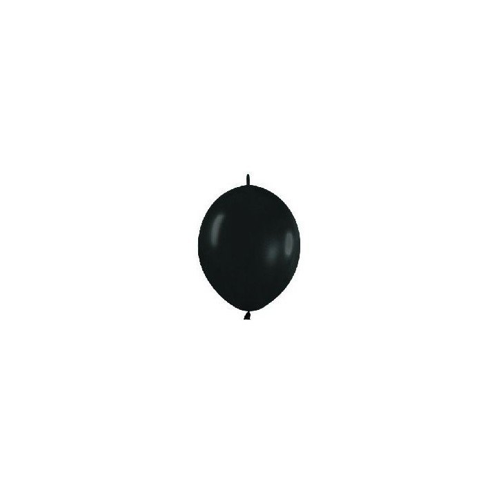 Articulo Globos Látex Link-o-Loon Negro Sólido de 29cm aprox (25 ud...