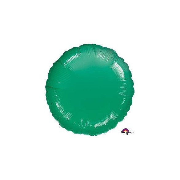 Globo Con Forma de Circulo de Aprox 45cm Color VERDE METAL -