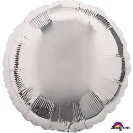 Globo Con Forma de Circulo de Aprox 45cm Color PLATA-