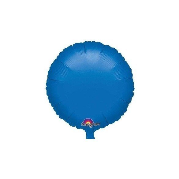 Globo Con Forma de Circulo de Aprox 45cm Color AZUL METAL -