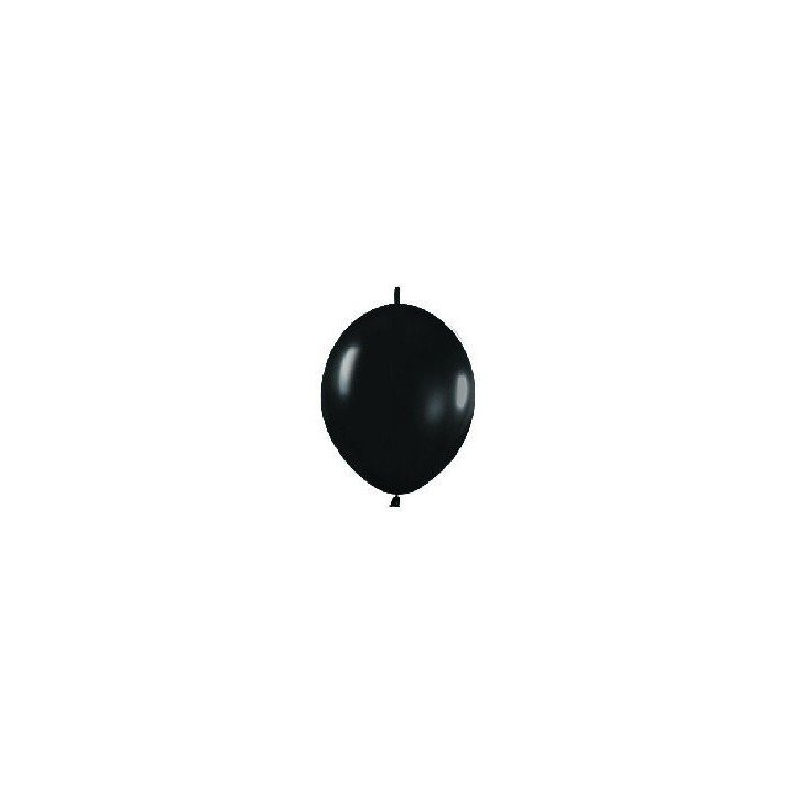 Articulo Globos Látex Link-o-Loon Negro Metalizado de 13cm aprox (5...