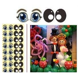 Pegatinas de ojos para globos
