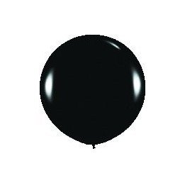 Articulo Globos Látex R36 Negro Sólido de 90cm aprox (10 ud) de Sem...