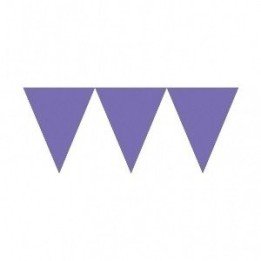 Articulo Banderines Triangulos Color Morado (4,5 m aprox) de Amscan