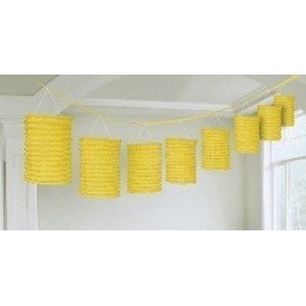 Guirnalda Farolillos Color Amarillo ( Farolillos de 10x14 cm de 3,6 M)