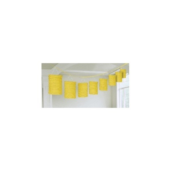 Guirnalda Farolillos Color Amarillo ( Farolillos de 10x14 cm de 3,6 M)