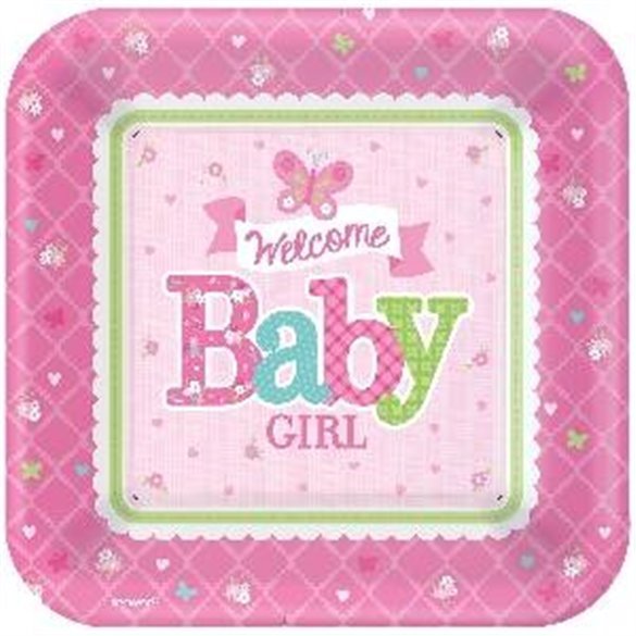 Platos Bienvenida Baby Girl 27 cm (8)