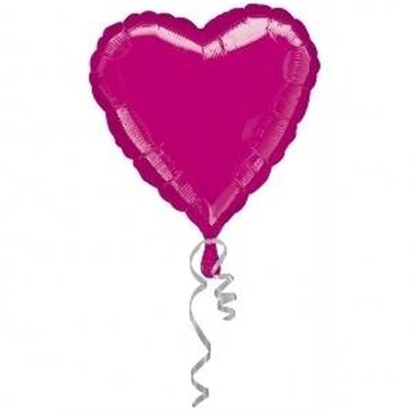 Globo Corazon Fucsia de Aprox 80cm