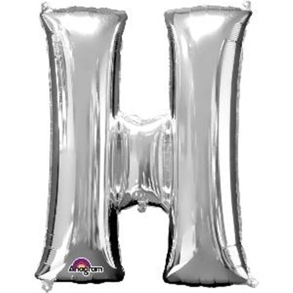 Globo Letra H Mini de Color Plata (40 cm Aprox)3302611 Anagram