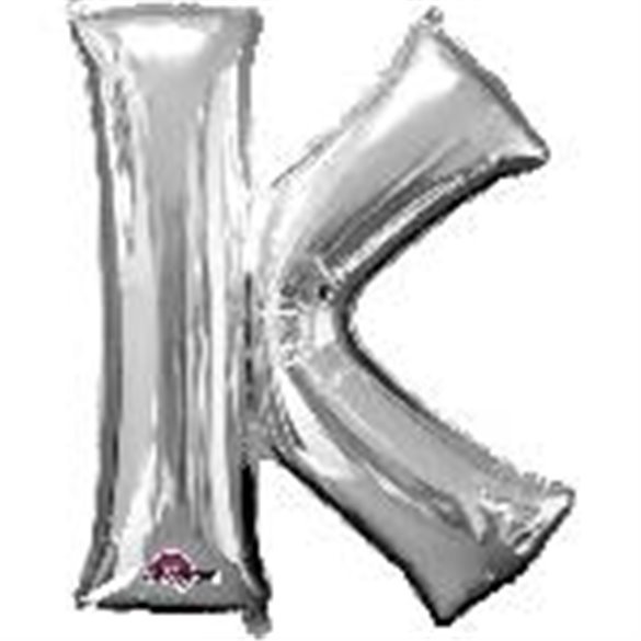 Globo Letra K Mini de Color Plata (40 cm Aprox)3303201 Anagram