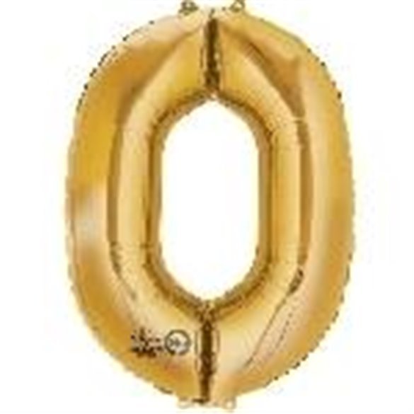 Globo Numero Nº0 Color Oro (33 cm Aprox, Empaquetado)3307511 Anagram