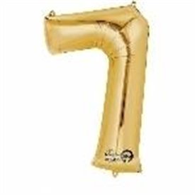 Globo Numero Nº7 Color Oro (33 cm Aprox, Empaquetado)