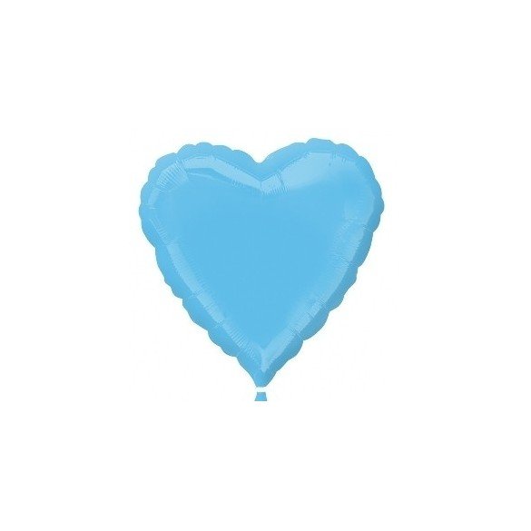 Globo Con Forma de Corazón de Aprox 45cm Color PALE BLUE