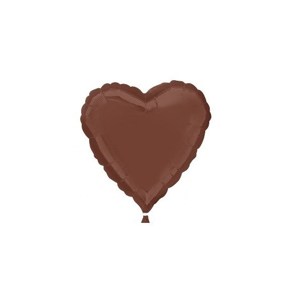 Globo Con Forma de Corazón de Aprox 45cm Color CHOCOLATE
