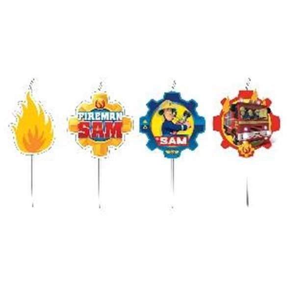 Velas mini Sam el Bombero (4)