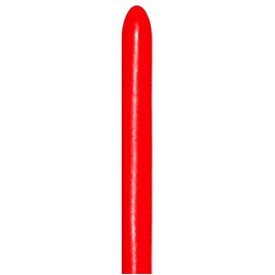 Globos Moldeables (160) Rojo Sólido de 150cmx2.5cm (100 ud)