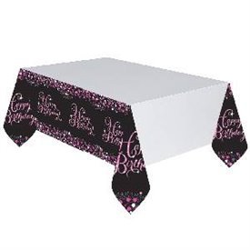 Mantel Happy Birthday Prismatic Rosa/Negro
