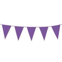 Articulo Banderín Triangulo Plástico Color Morado (5mts) de Industr...