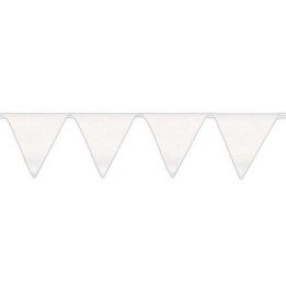 Articulo Banderín Triangulo Plástico Color Blanco (5Mts) de Industr...