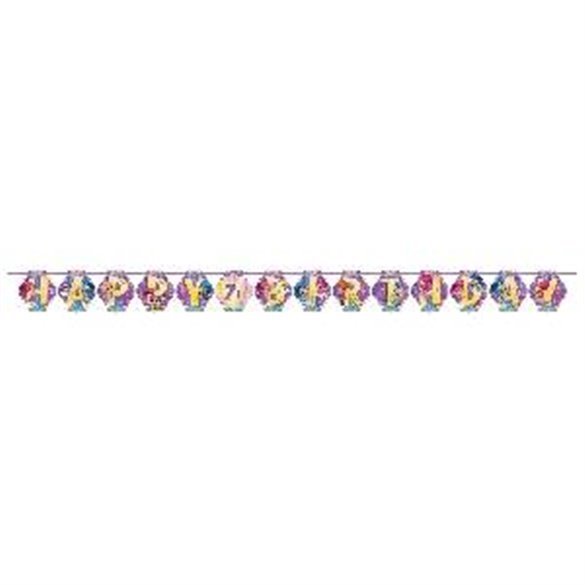 Guirnalda Shimmer & Shine Happy Birthday Personalizable