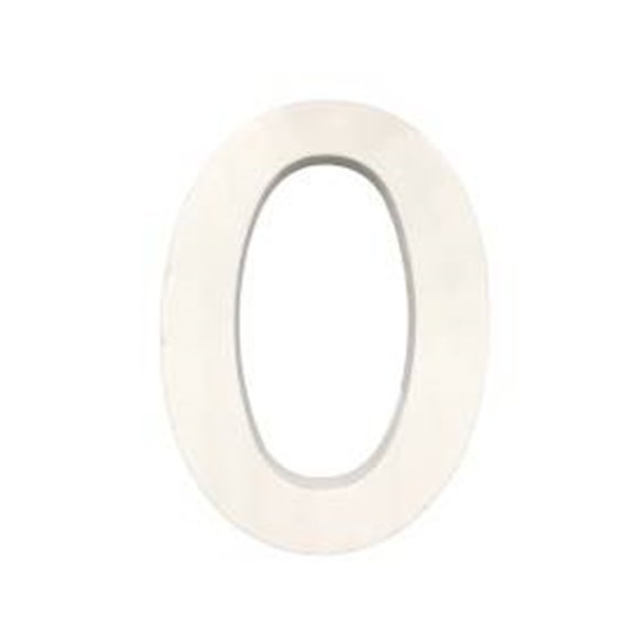 Número 0 de Madera de 11 cm Aprox