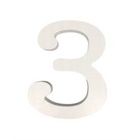 Número 3 de Madera de 11 cm Aprox