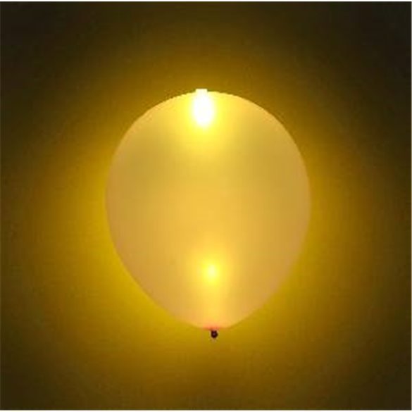 Globos Látex con luz Led Oro Metalizado (5)