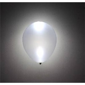 Globos Látex con luz Led Plata Metalizado (5)