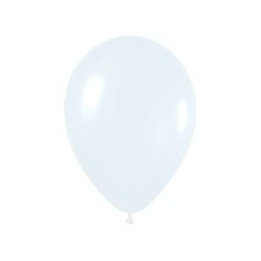 Articulo Globos Látex R12 Blanco Sólido de 30cm aprox (50 ud) de Se...